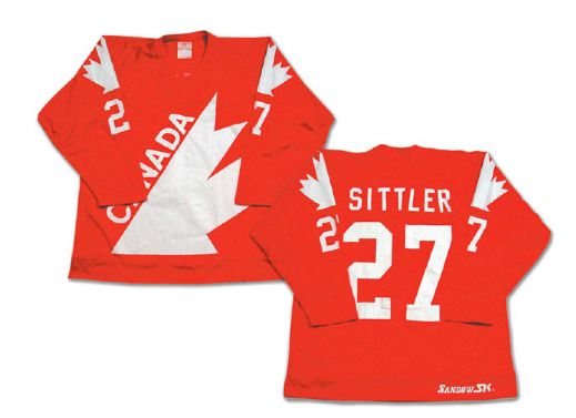1981 Canada Cup Darryl Sittler Game Worn Red Team Canada Jersey
