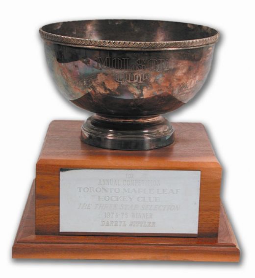 1980-81 Molson Cup Trophy Presented to Darryl Sittler (14")