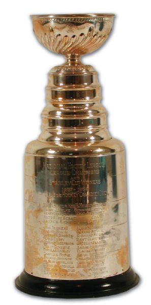 Jean Beliveaus 1957-58 Montreal Canadiens Stanley Cup Championship Trophy (12 1/2")