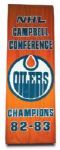 1982-83 Clarence Campbell Conference Championship Banner
