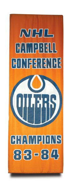 1983-84 Clarence Campbell Conference Championship Banner