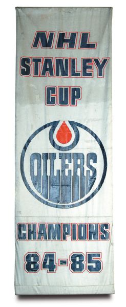 1984-85 Stanley Cup Championship Banner