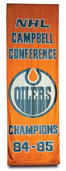 1984-85 Clarence Campbell Conference Championship Banner