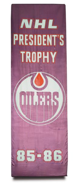1985-86 Presidents Trophy Championship Banner