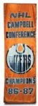 1986-87 Clarence Campbell Conference Championship Banner