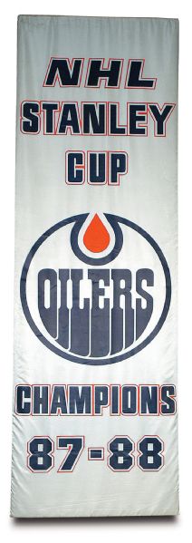 1987-88 Stanley Cup Championship Banner