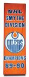 1989-90 Smythe Division Championship Banner