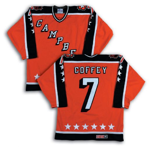 Paul Coffeys 1986 NHL All-Star Game Worn Jersey