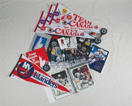Huge Autographed NHL Memorabilia Collection of 69