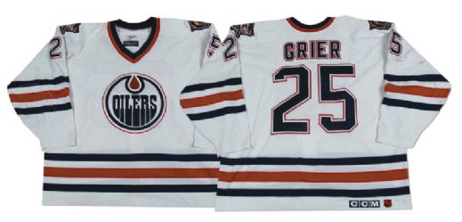 Mike Griers 1997-98 Edmonton Oilers Game Worn Jersey