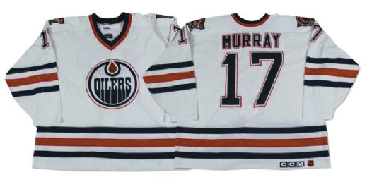 Rem Murrays 1997-98 Edmonton Oilers Game Worn Jersey