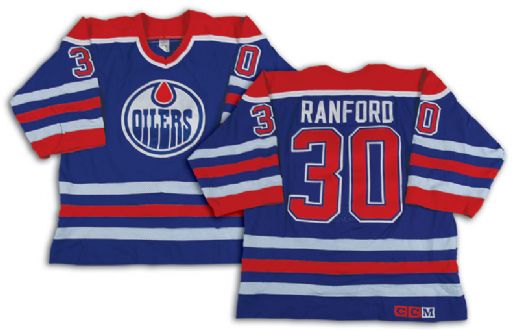 1989-90 Bill Ranford Edmonton Oilers Game Worn Jersey