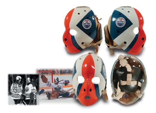 1981-82 Grant Fuhr Edmonton Oilers Game Worn Rookie Goalie Mask
