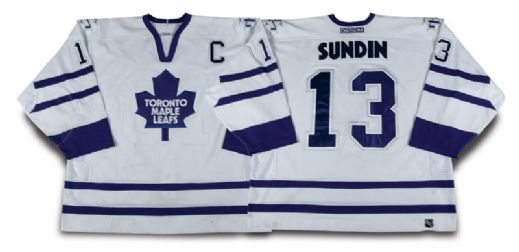 2000-01 Mats Sundin Toronto Maple Leafs Game Worn Jersey