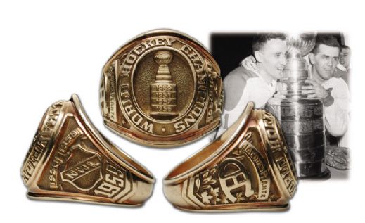 Jacques Plante’s 1958-59 Montreal Canadiens Stanley Cup Championship Ring