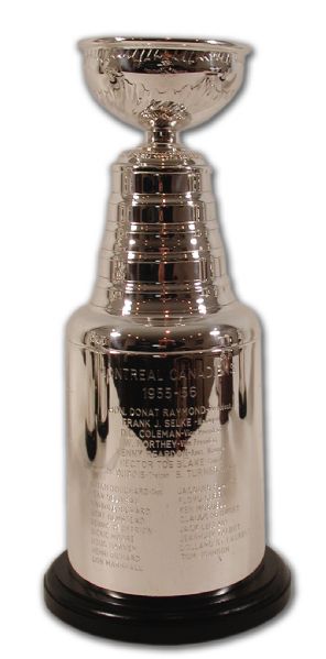 1955-56 Montreal Canadiens Stanley Cup Championship Trophy (13”)