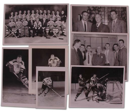 1950’s Boston Bruins Photograph Collection of 14