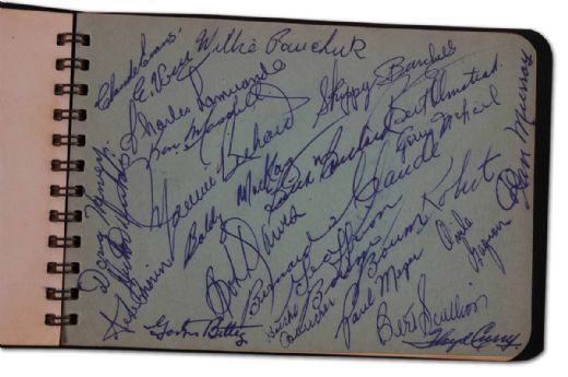 1950’s Autograph Book signed by Harvey, Richard, Geoffrion & Others