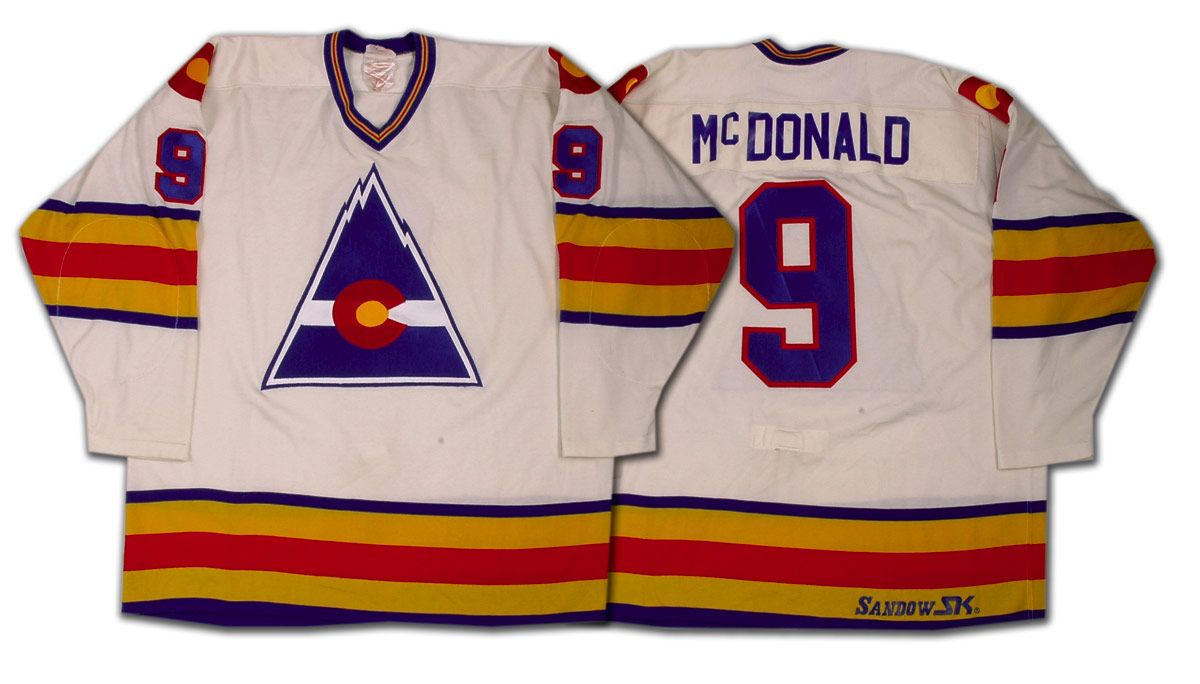 Lanny Mcdonald in a Colorado Rockies uniform.