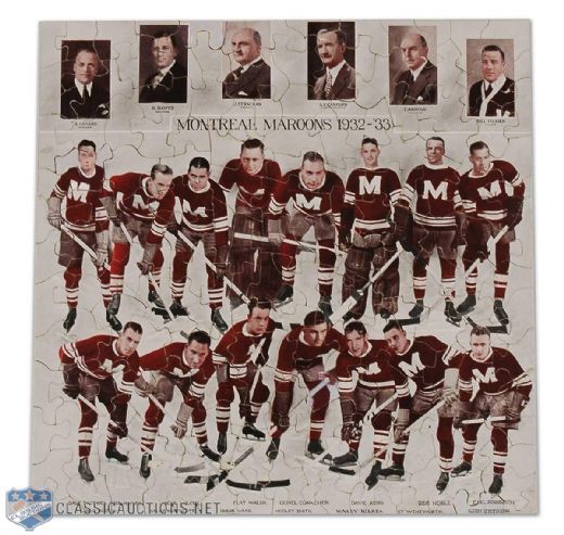 1932-33 Montreal Maroons Jigsaw Puzzle