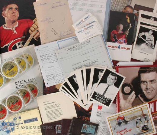 Maurice Richard Personal and Business Memorabilia Collection of 387