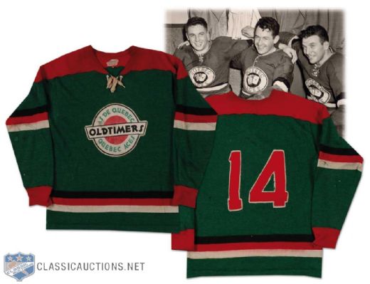 1950s Quebec Aces Game Worn Wool Sweater