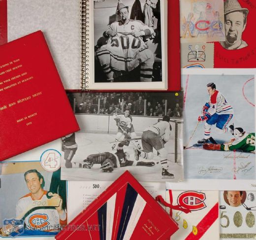 Jean Beliveaus 500th Goal Memorabilia Collection