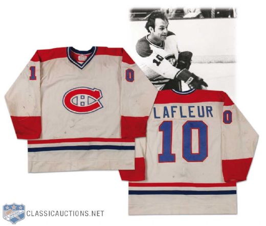 Guy Lafleur 1977-78 Montreal Canadiens Stanley Cup Finals Game Worn Video Matched Jersey