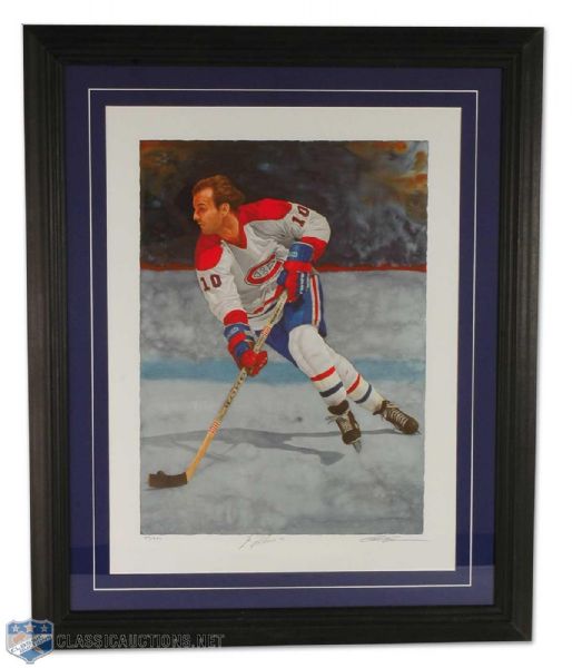 Guy Lafleur Autographed Limited Edition Framed Lithograph