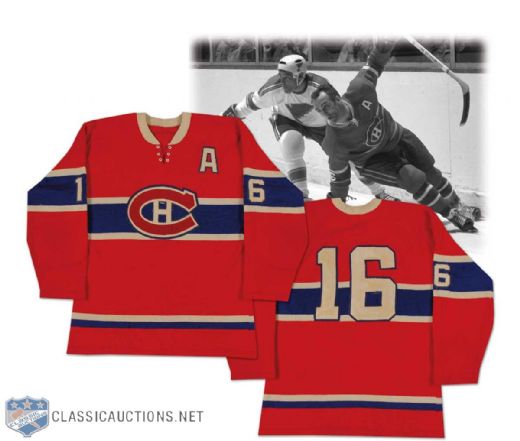 Henri Richard 1968 Stanley Cup Champion Montreal Canadiens Game Worn Jersey
