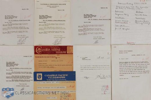 Vintage Henri Richard NHL Document Collection of 10