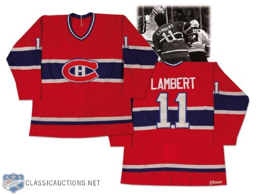 1980-81 Yvon Lambert Montreal Canadiens Game Worn Jersey