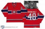 1988-89 J. J. Daigneault Montreal Canadiens Game Worn Jersey