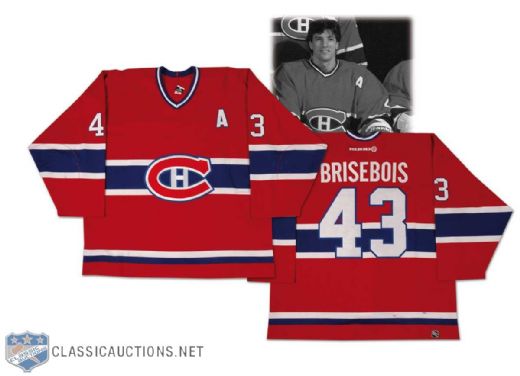 2002-03 Patrice Brisebois Montreal Canadiens Game Worn Jersey