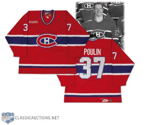 1999-2000 Patrick Poulin Montreal Canadiens Game Worn Jersey