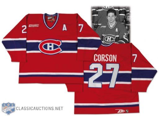 1999-2000 Shayne Corson Montreal Canadiens Game Worn Jersey