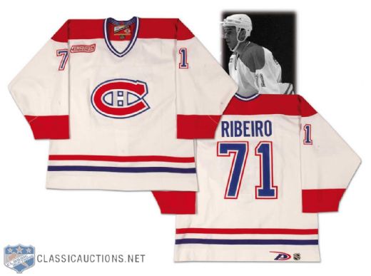 1999-2000 Mike Ribeiro Montreal Canadiens Game Worn Rookie Jersey