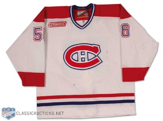 Alain Nasreddine 1999-2000 Montreal Canadiens Pre-Season Game Worn Home Jersey