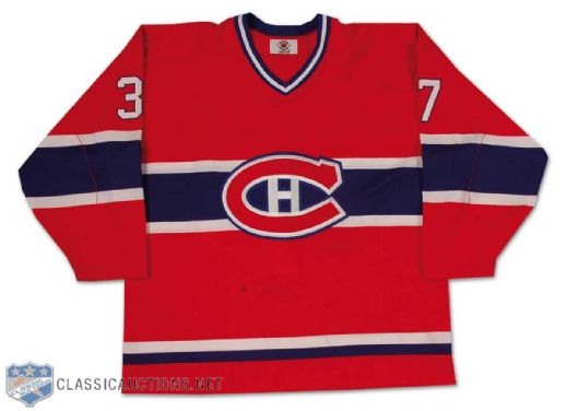 Tessier Late-1990s Montreal Canadiens Pre-Season Game Worn Road Jersey
