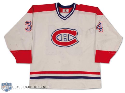 Tremblay Late-1990s Montreal Canadiens Pre-Season Game Worn Home Jersey