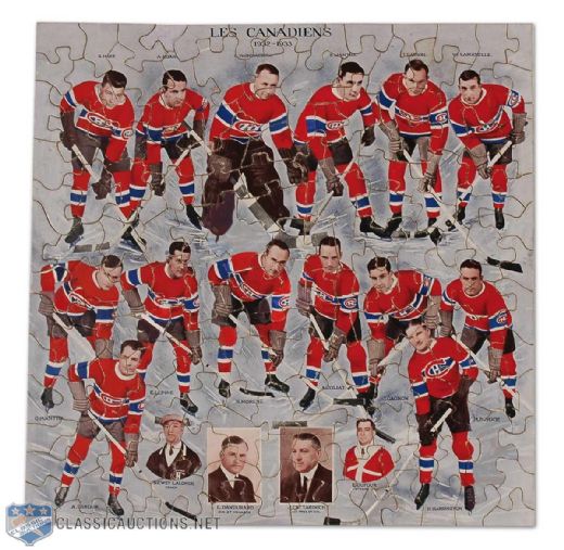 1932-33 Montreal Canadiens Jigsaw Puzzle