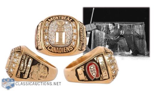 1958-59 Jacques Plante Montreal Canadiens Stanley Cup Championship Gold Ring