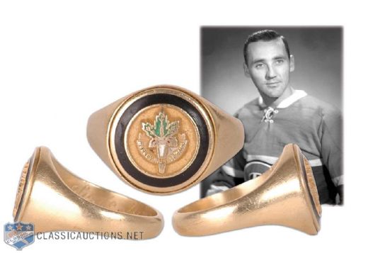 1978 Jacques Plante Hall of Fame Induction Ring