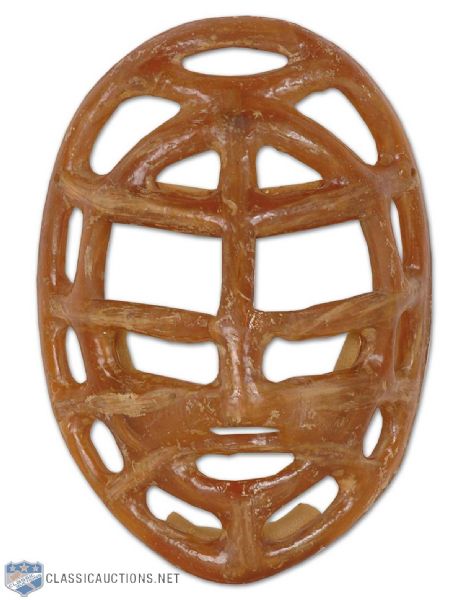 1960s Fibrosport Jacques Plante Pretzel Mask