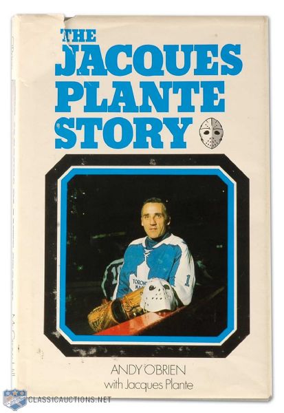 1972 Jacques Plante Autographed Biography
