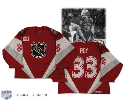 1998 Patrick Roy Autographed NHL All-Star Game Worn Jersey