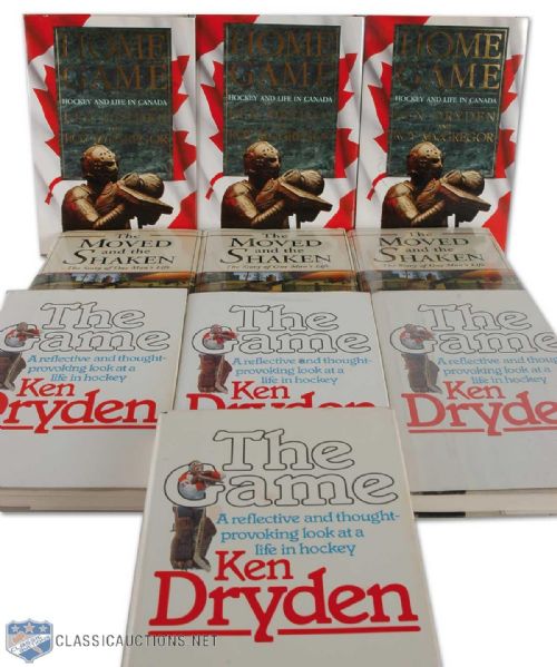 Ken Dryden Autographed Book Collection of 10