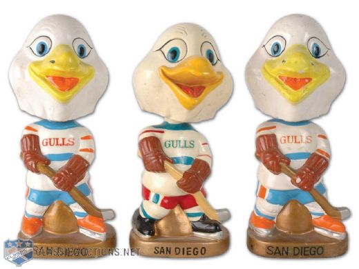1960s San Diego GullsBobbing Head Doll Collection of 3