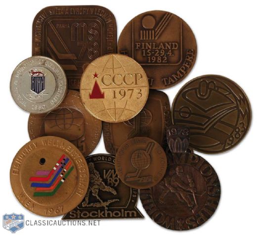 1950-1989 World Championships Medal Collection of 11