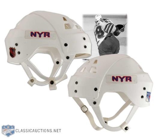 1996-98 Wayne Gretzky NY Rangers Game Worn Jofa Helmet